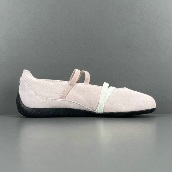 Puma Double-Strap Pink Thin-Soled Dance Shoes - Picture 4 of 10